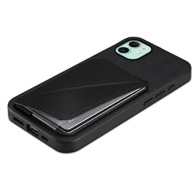 D04 小牛紋理雙卡槽手機殼，適用於 iPhone 11，適用於 iPhone 11 Pro，適用於 iPhone X / XS，適用於 iPhone XR，適用於 iPhone XS Max，適用於 iPhone 7 Plus / 8 Plus