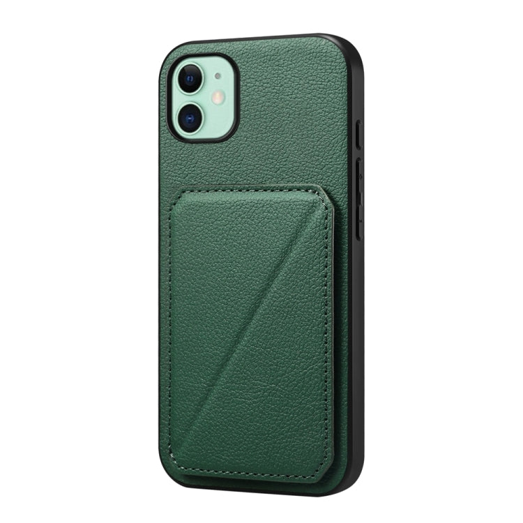 D04 小牛紋理雙卡槽手機殼，適用於 iPhone 11，適用於 iPhone 11 Pro，適用於 iPhone X / XS，適用於 iPhone XR，適用於 iPhone XS Max，適用於 iPhone 7 Plus / 8 Plus