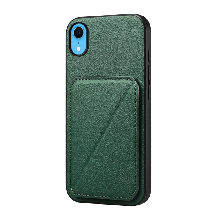 D04 小牛紋理雙卡槽手機殼，適用於 iPhone 11，適用於 iPhone 11 Pro，適用於 iPhone X / XS，適用於 iPhone XR，適用於 iPhone XS Max，適用於 iPhone 7 Plus / 8 Plus