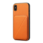 D04 小牛紋理雙卡槽手機殼，適用於 iPhone 11，適用於 iPhone 11 Pro，適用於 iPhone X / XS，適用於 iPhone XR，適用於 iPhone XS Max，適用於 iPhone 7 Plus / 8 Plus