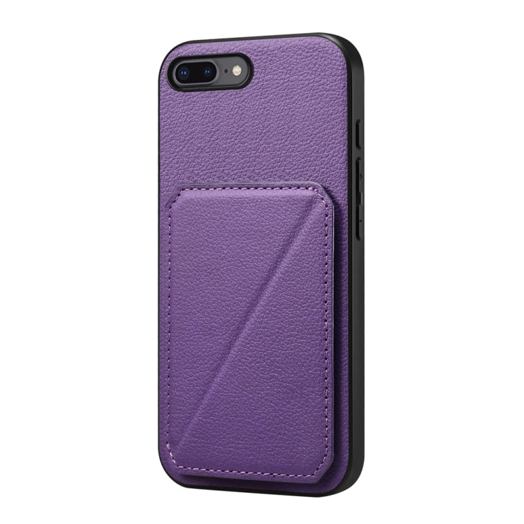 D04 小牛紋理雙卡槽手機殼，適用於 iPhone 11，適用於 iPhone 11 Pro，適用於 iPhone X / XS，適用於 iPhone XR，適用於 iPhone XS Max，適用於 iPhone 7 Plus / 8 Plus