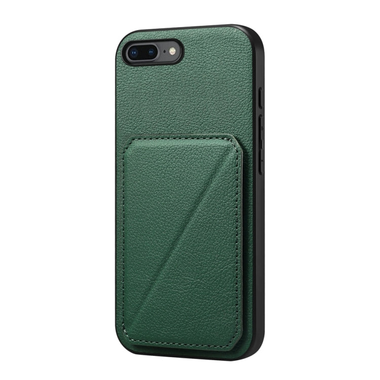 D04 小牛紋理雙卡槽手機殼，適用於 iPhone 11，適用於 iPhone 11 Pro，適用於 iPhone X / XS，適用於 iPhone XR，適用於 iPhone XS Max，適用於 iPhone 7 Plus / 8 Plus