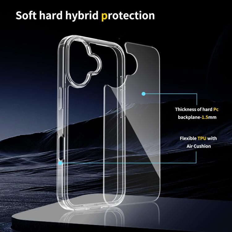 防刮壓克力TPU手機殼，適用於 iPhone 17e / 16e，適用於 iPhone 17 Pro Max，適用於 iPhone 17 Pro，適用於 iPhone 17，適用於 iPhone Air，適用於 iPhone 16 Pro Max，適用於 iPhone 16 Pro，適用於 iPhone 16 Plus，適用於 iPhone 16