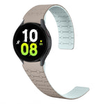 雙色環形磁吸矽膠錶帶，適用於 Samsung Galaxy Watch 6 / 5 / 4
