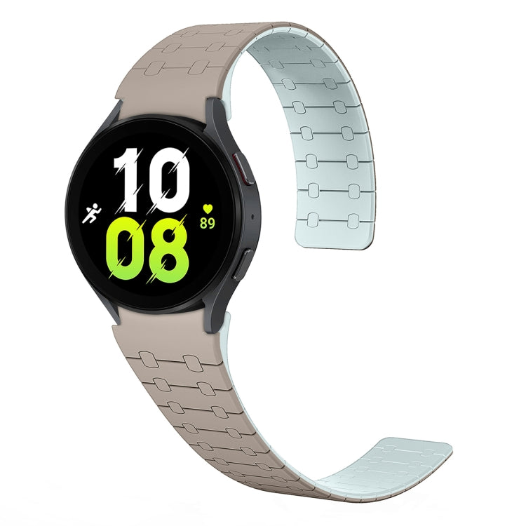 雙色環形磁吸矽膠錶帶，適用於 Samsung Galaxy Watch 6 / 5 / 4