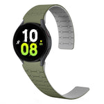 雙色環形磁吸矽膠錶帶，適用於 Samsung Galaxy Watch 6 / 5 / 4