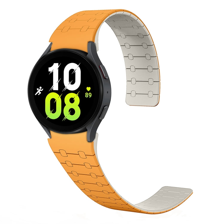 雙色環形磁吸矽膠錶帶，適用於 Samsung Galaxy Watch 6 / 5 / 4