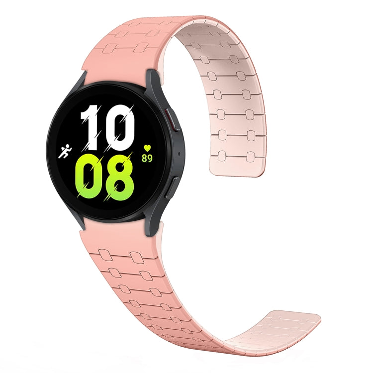 雙色環形磁吸矽膠錶帶，適用於 Samsung Galaxy Watch 6 / 5 / 4