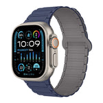 I 形磁性矽膠錶帶，適用於 Apple Watch Series 9 45mm，適用於 Apple Watch Series 9 41mm，適用於 Apple Watch Ultra 49mm