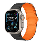 I 形磁性矽膠錶帶，適用於 Apple Watch Series 9 45mm，適用於 Apple Watch Series 9 41mm，適用於 Apple Watch Ultra 49mm