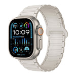I 形磁性矽膠錶帶，適用於 Apple Watch Series 9 45mm，適用於 Apple Watch Series 9 41mm，適用於 Apple Watch Ultra 49mm