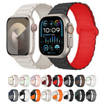 I 形磁性矽膠錶帶，適用於 Apple Watch SE 2023 44mm，適用於 Apple Watch SE 2023 40mm，適用於 Apple Watch Ultra 2 49mm