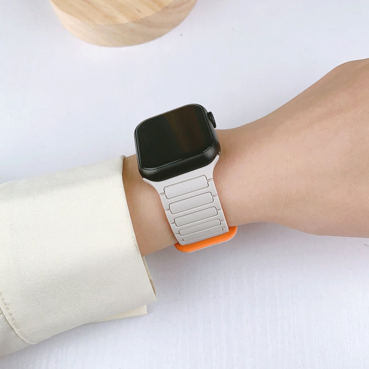 I 形磁性矽膠錶帶，適用於 Apple Watch Series 9 45mm，適用於 Apple Watch Series 9 41mm，適用於 Apple Watch Ultra 49mm