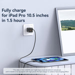USAMS US-SJ697 USB-C / Type-C 轉 8 Pin 30W 條紋快充數據線，1米，2米，3米