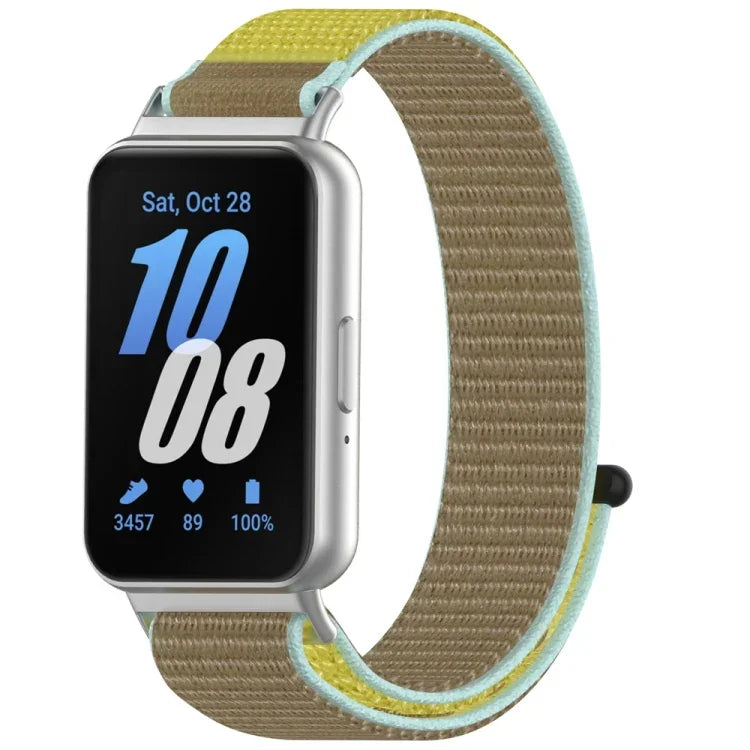 Nylon Loop Hook and Loop Fastener Watch Band, For Samsung Galaxy Fit 3
