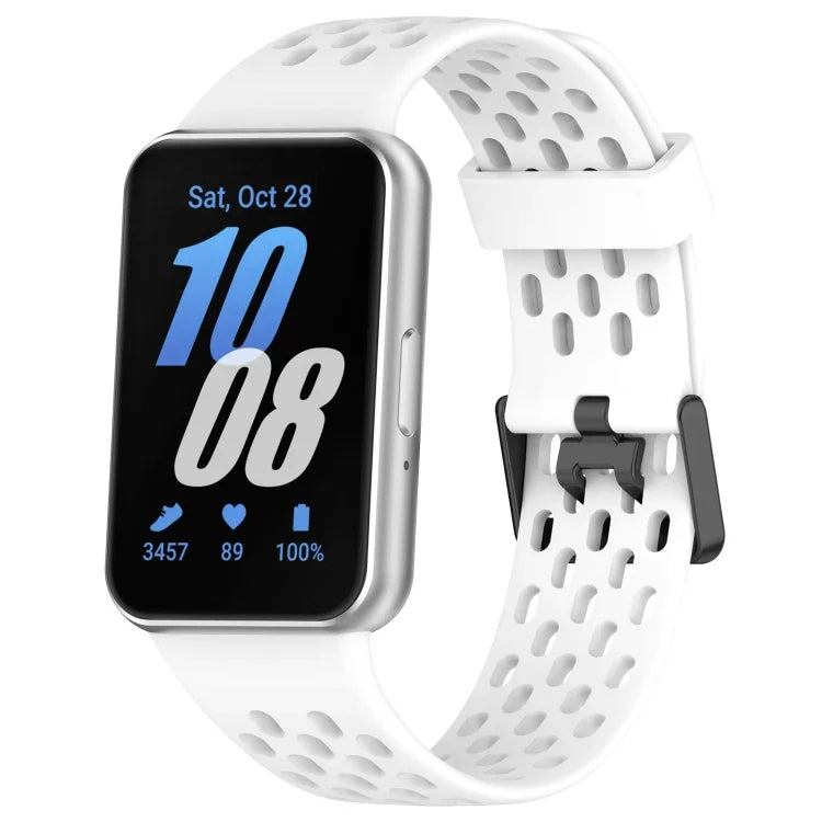 三星 Galaxy Fit 3 穿孔雙扣矽膠錶帶