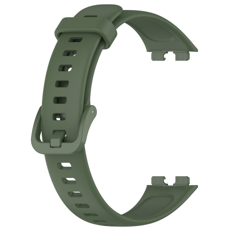 Solid Color Colorful Buckle Silicone Watch Band, For Huawei Band 10 / 9 / 8