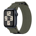 尼龍魔鬼氈錶帶，適用於 Apple Watch Series 10 46mm、Apple Watch Series 10 42mm、Apple Watch SE 2023 44mm、Apple Watch SE 2023 40mm、Apple Watch Ultra 2 49mm、Apple Watch Series 9 45mm、Apple Watch Series 9 41mm