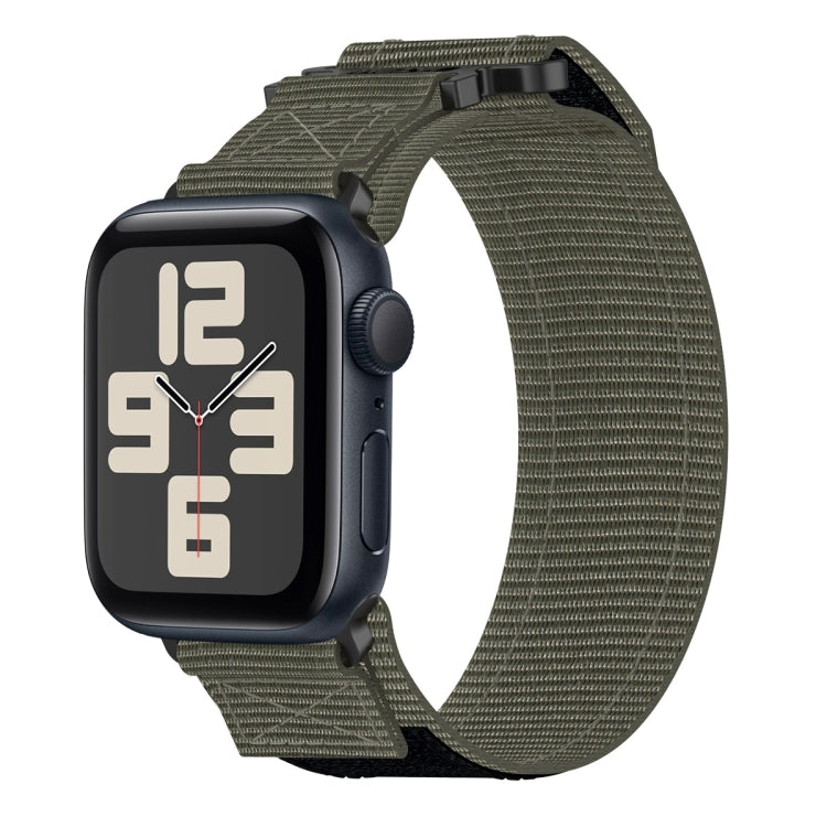 尼龍魔鬼氈錶帶，適用於 Apple Watch Series 10 46mm、Apple Watch Series 10 42mm、Apple Watch SE 2023 44mm、Apple Watch SE 2023 40mm、Apple Watch Ultra 2 49mm、Apple Watch Series 9 45mm、Apple Watch Series 9 41mm