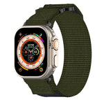 尼龍魔鬼氈錶帶，適用於 Apple Watch Series 10 46mm、Apple Watch Series 10 42mm、Apple Watch SE 2023 44mm、Apple Watch SE 2023 40mm、Apple Watch Ultra 2 49mm、Apple Watch Series 9 45mm、Apple Watch Series 9 41mm