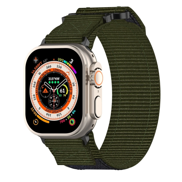 尼龍魔鬼氈錶帶，適用於 Apple Watch Series 10 46mm、Apple Watch Series 10 42mm、Apple Watch SE 2023 44mm、Apple Watch SE 2023 40mm、Apple Watch Ultra 2 49mm、Apple Watch Series 9 45mm、Apple Watch Series 9 41mm