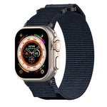 尼龍魔鬼氈錶帶，適用於 Apple Watch Series 10 46mm、Apple Watch Series 10 42mm、Apple Watch SE 2023 44mm、Apple Watch SE 2023 40mm、Apple Watch Ultra 2 49mm、Apple Watch Series 9 45mm、Apple Watch Series 9 41mm