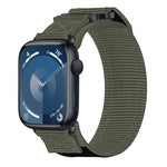 尼龍魔鬼氈錶帶，適用於 Apple Watch Series 10 46mm、Apple Watch Series 10 42mm、Apple Watch SE 2023 44mm、Apple Watch SE 2023 40mm、Apple Watch Ultra 2 49mm、Apple Watch Series 9 45mm、Apple Watch Series 9 41mm