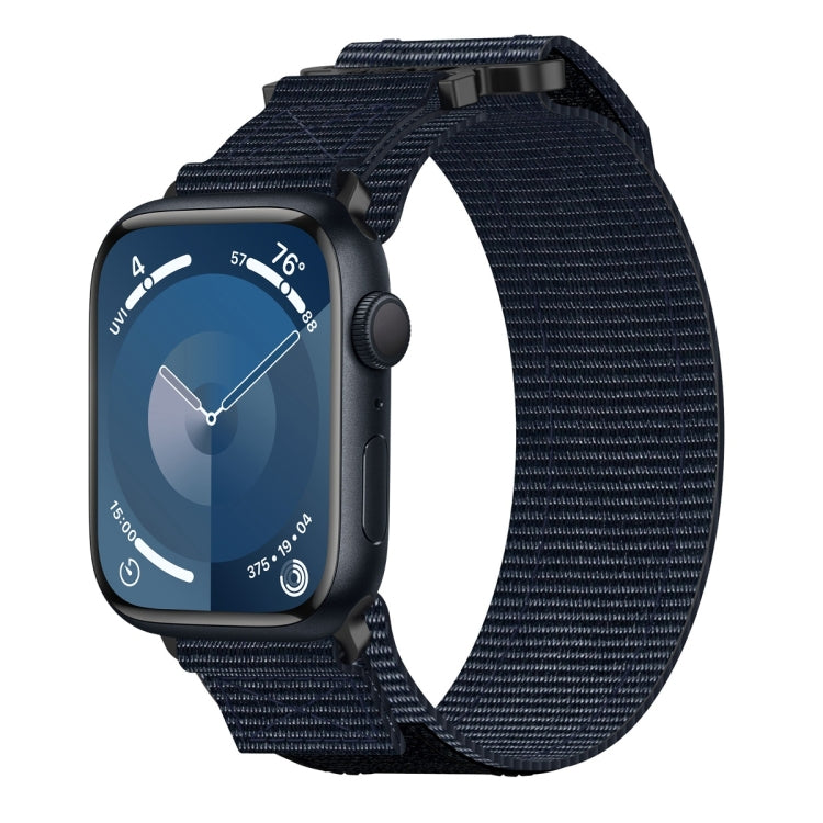 尼龍魔鬼氈錶帶，適用於 Apple Watch Series 10 46mm、Apple Watch Series 10 42mm、Apple Watch SE 2023 44mm、Apple Watch SE 2023 40mm、Apple Watch Ultra 2 49mm、Apple Watch Series 9 45mm、Apple Watch Series 9 41mm