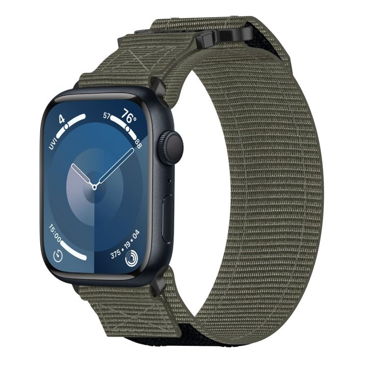 尼龍魔鬼氈錶帶，適用於 Apple Watch Series 10 46mm、Apple Watch Series 10 42mm、Apple Watch SE 2023 44mm、Apple Watch SE 2023 40mm、Apple Watch Ultra 2 49mm、Apple Watch Series 9 45mm、Apple Watch Series 9 41mm