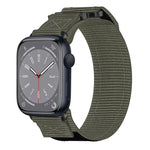 尼龍魔鬼氈錶帶，適用於 Apple Watch Series 10 46mm、Apple Watch Series 10 42mm、Apple Watch SE 2023 44mm、Apple Watch SE 2023 40mm、Apple Watch Ultra 2 49mm、Apple Watch Series 9 45mm、Apple Watch Series 9 41mm