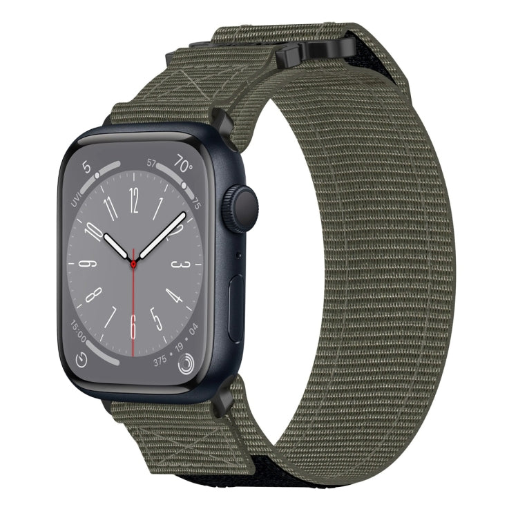 尼龍魔鬼氈錶帶，適用於 Apple Watch Series 10 46mm、Apple Watch Series 10 42mm、Apple Watch SE 2023 44mm、Apple Watch SE 2023 40mm、Apple Watch Ultra 2 49mm、Apple Watch Series 9 45mm、Apple Watch Series 9 41mm