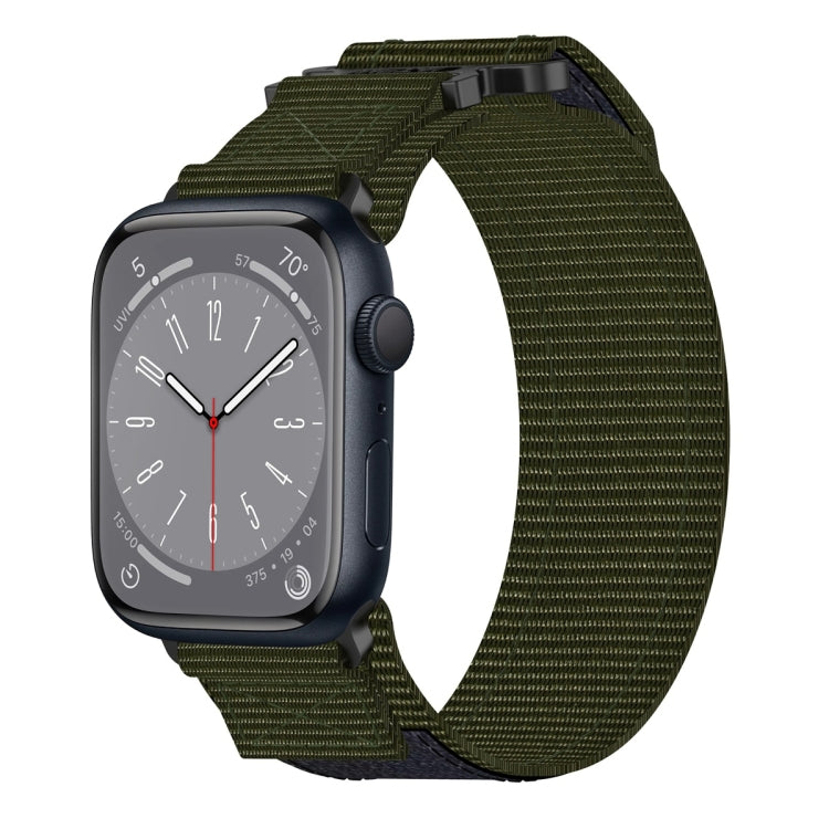 尼龍魔鬼氈錶帶，適用於 Apple Watch Series 8 45mm、Apple Watch SE 2022 40mm、Apple Watch SE 2022 44mm、Apple Watch Series 7 41mm、Apple Watch Series 7 45mm、Apple Watch SE 40mm、Apple Watch SE 44mm