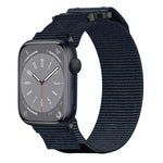 尼龍魔鬼氈錶帶，適用於 Apple Watch Series 8 45mm、Apple Watch SE 2022 40mm、Apple Watch SE 2022 44mm、Apple Watch Series 7 41mm、Apple Watch Series 7 45mm、Apple Watch SE 40mm、Apple Watch SE 44mm