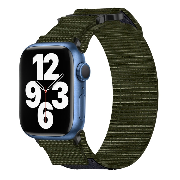 尼龍魔鬼氈錶帶，適用於 Apple Watch Series 8 45mm、Apple Watch SE 2022 40mm、Apple Watch SE 2022 44mm、Apple Watch Series 7 41mm、Apple Watch Series 7 45mm、Apple Watch SE 40mm、Apple Watch SE 44mm