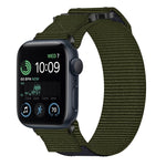 尼龍魔鬼氈錶帶，適用於 Apple Watch Series 8 45mm、Apple Watch SE 2022 40mm、Apple Watch SE 2022 44mm、Apple Watch Series 7 41mm、Apple Watch Series 7 45mm、Apple Watch SE 40mm、Apple Watch SE 44mm
