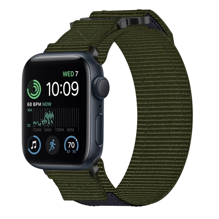 尼龍魔鬼氈錶帶，適用於 Apple Watch Series 8 45mm、Apple Watch SE 2022 40mm、Apple Watch SE 2022 44mm、Apple Watch Series 7 41mm、Apple Watch Series 7 45mm、Apple Watch SE 40mm、Apple Watch SE 44mm