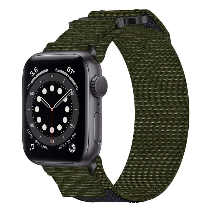 尼龍魔鬼氈錶帶，適用於 Apple Watch Series 8 45mm、Apple Watch SE 2022 40mm、Apple Watch SE 2022 44mm、Apple Watch Series 7 41mm、Apple Watch Series 7 45mm、Apple Watch SE 40mm、Apple Watch SE 44mm