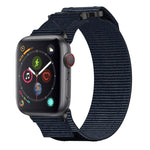 尼龍魔鬼氈錶帶，適用於 Apple Watch Series 5 44mm、Apple Watch Series 5 40mm、Apple Watch Series 4 44mm、Apple Watch Series 4 40mm、Apple Watch Series 3 38mm、Apple Watch Series 3 42mm