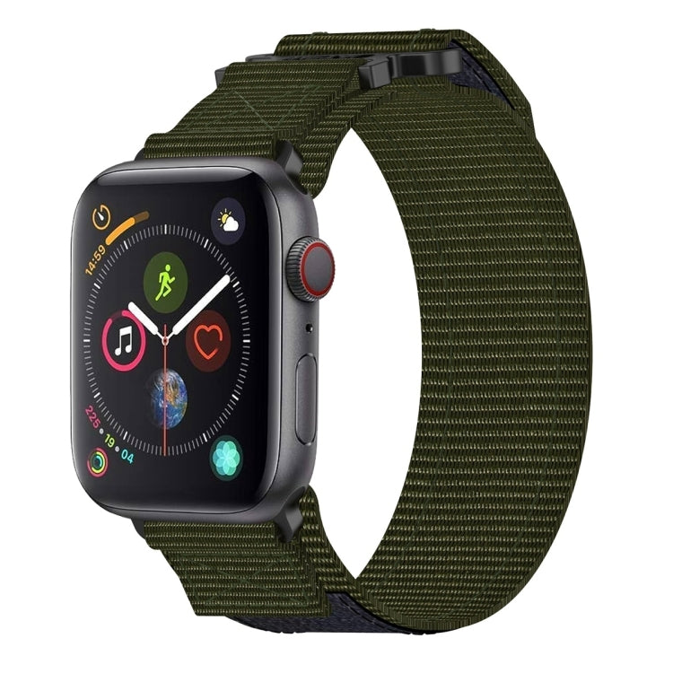 尼龍魔鬼氈錶帶，適用於 Apple Watch Series 5 44mm、Apple Watch Series 5 40mm、Apple Watch Series 4 44mm、Apple Watch Series 4 40mm、Apple Watch Series 3 38mm、Apple Watch Series 3 42mm