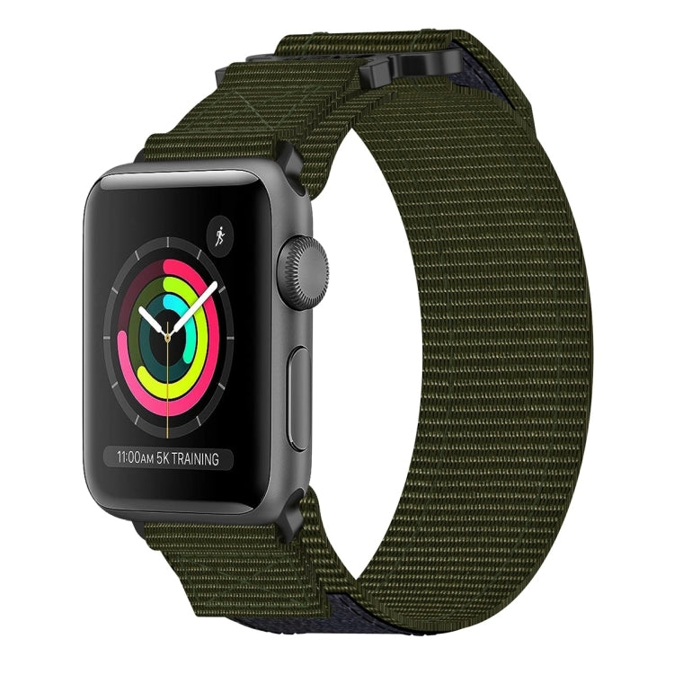 尼龍魔鬼氈錶帶，適用於 Apple Watch Series 5 44mm、Apple Watch Series 5 40mm、Apple Watch Series 4 44mm、Apple Watch Series 4 40mm、Apple Watch Series 3 38mm、Apple Watch Series 3 42mm