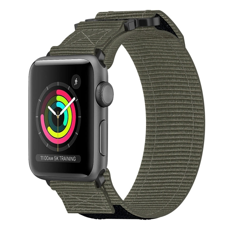 尼龍魔鬼氈錶帶，適用於 Apple Watch Series 5 44mm、Apple Watch Series 5 40mm、Apple Watch Series 4 44mm、Apple Watch Series 4 40mm、Apple Watch Series 3 38mm、Apple Watch Series 3 42mm
