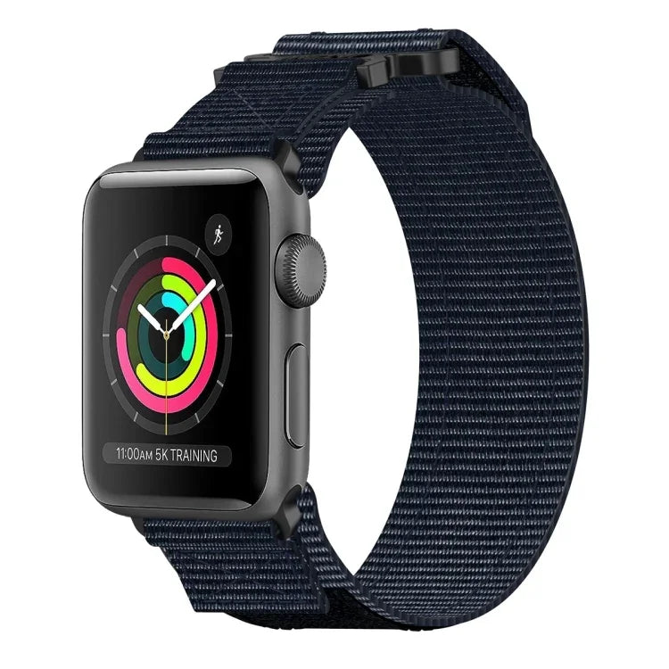 尼龍魔鬼氈錶帶，適用於 Apple Watch 38毫米