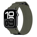 尼龍魔鬼氈錶帶，適用於 Apple Watch Series 10 46mm、Apple Watch Series 10 42mm、Apple Watch SE 2023 44mm、Apple Watch SE 2023 40mm、Apple Watch Ultra 2 49mm、Apple Watch Series 9 45mm、Apple Watch Series 9 41mm
