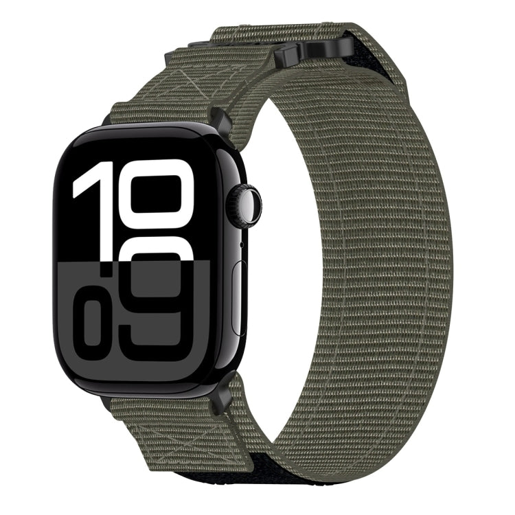 尼龍魔鬼氈錶帶，適用於 Apple Watch Series 10 46mm、Apple Watch Series 10 42mm、Apple Watch SE 2023 44mm、Apple Watch SE 2023 40mm、Apple Watch Ultra 2 49mm、Apple Watch Series 9 45mm、Apple Watch Series 9 41mm