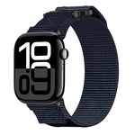尼龍魔鬼氈錶帶，適用於 Apple Watch Series 10 46mm、Apple Watch Series 10 42mm、Apple Watch SE 2023 44mm、Apple Watch SE 2023 40mm、Apple Watch Ultra 2 49mm、Apple Watch Series 9 45mm、Apple Watch Series 9 41mm