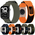 尼龍魔鬼氈錶帶，適用於 Apple Watch Series 5 44mm、Apple Watch Series 5 40mm、Apple Watch Series 4 44mm、Apple Watch Series 4 40mm、Apple Watch Series 3 38mm、Apple Watch Series 3 42mm
