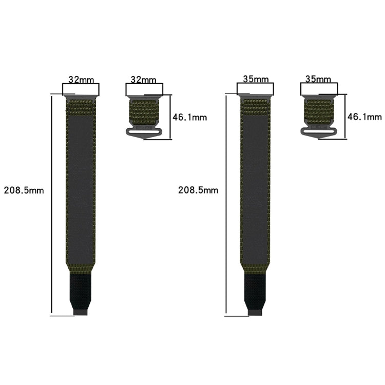 尼龍魔鬼氈錶帶，適用於 Apple Watch Series 10 46mm、Apple Watch Series 10 42mm、Apple Watch SE 2023 44mm、Apple Watch SE 2023 40mm、Apple Watch Ultra 2 49mm、Apple Watch Series 9 45mm、Apple Watch Series 9 41mm