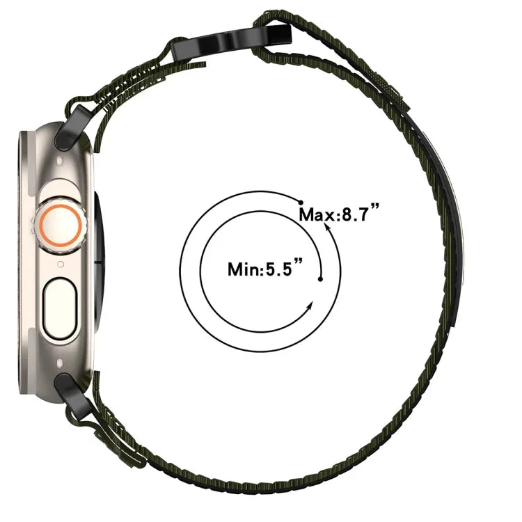 尼龍魔鬼氈錶帶，適用於 Apple Watch 38毫米
