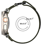 尼龍魔鬼氈錶帶，適用於 Apple Watch Series 5 44mm、Apple Watch Series 5 40mm、Apple Watch Series 4 44mm、Apple Watch Series 4 40mm、Apple Watch Series 3 38mm、Apple Watch Series 3 42mm
