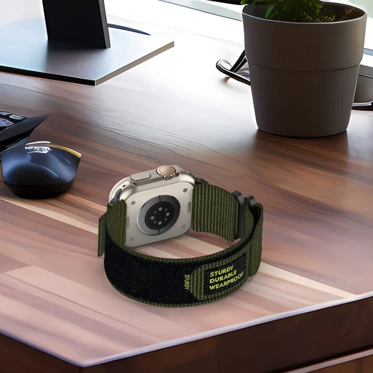尼龍魔鬼氈錶帶，適用於 Apple Watch 38毫米
